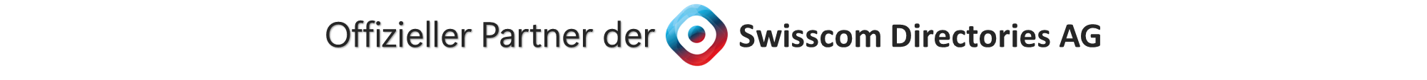 Offizieller Partner der Swisscom Directories AG